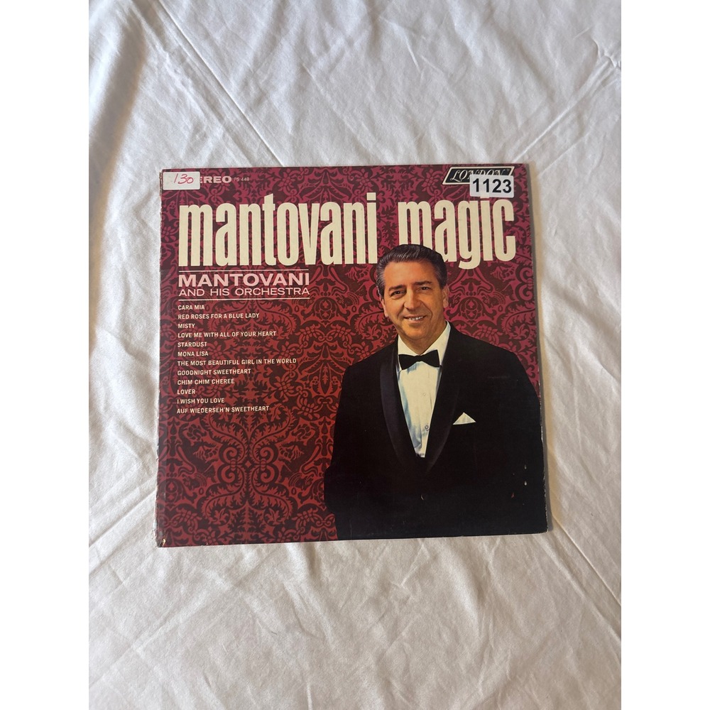 London Mantovani Magic Vinyl LP Unisex OS Black Good PS 448 Orchestral Pop